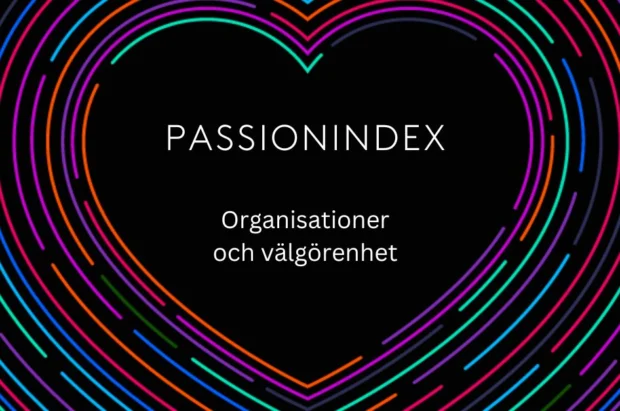 Nyhet i Passionindex 2025 – Organisationer och välgörenhet