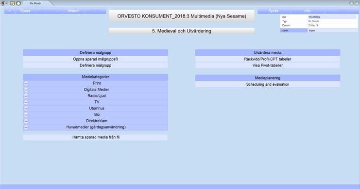 Skärmbild från Sesame med medieval och utvärdering av ORVESTO Konsument 2018:3